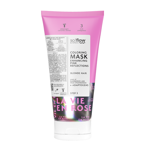 So!Flow Coloring Mask Giving Pink Reflections for Blonde Hair 200ml Best Before 15.10.26