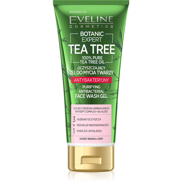 Eveline Botanic Expert Tea Tree Purifying and Antibacterial Face Wash Gel 175ml