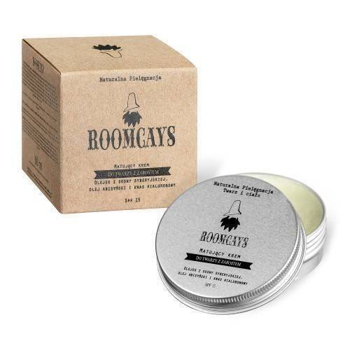 Roomcays Shine Control Face and Beard Cream for Men Aluminum Bottle SPF15 50ml