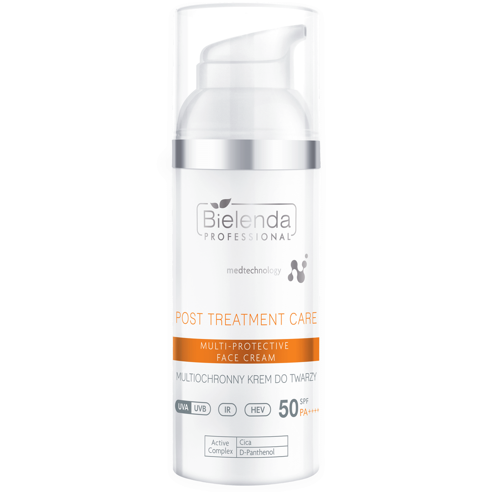 Bielenda Professional IS Post Treatment Multi Protective Face Cream SPF 50 with CICA 50ml