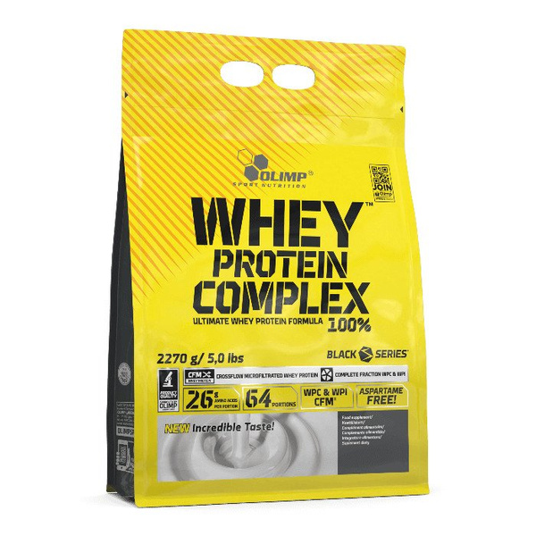Olimp Nutrition Whey Protein Complex 100% Protein Powder for Sports People in a Blueberry Flavour 2270g