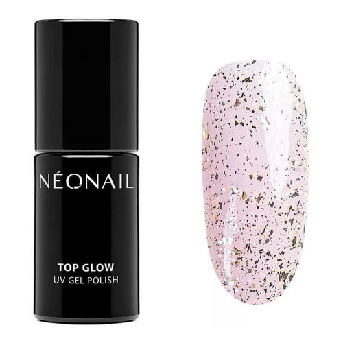 NeoNail UV/LED Soak Off Top Glow Gold Flakes 7.2ml