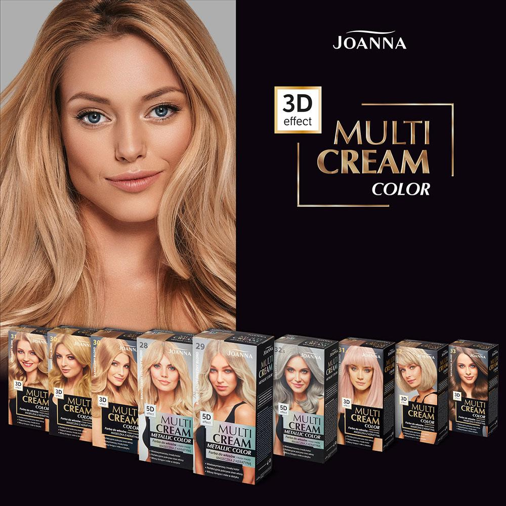 Joanna Multi Cream Color 3D Effect Farba Nr 31 Piaskowy Blond 1 Sztuka