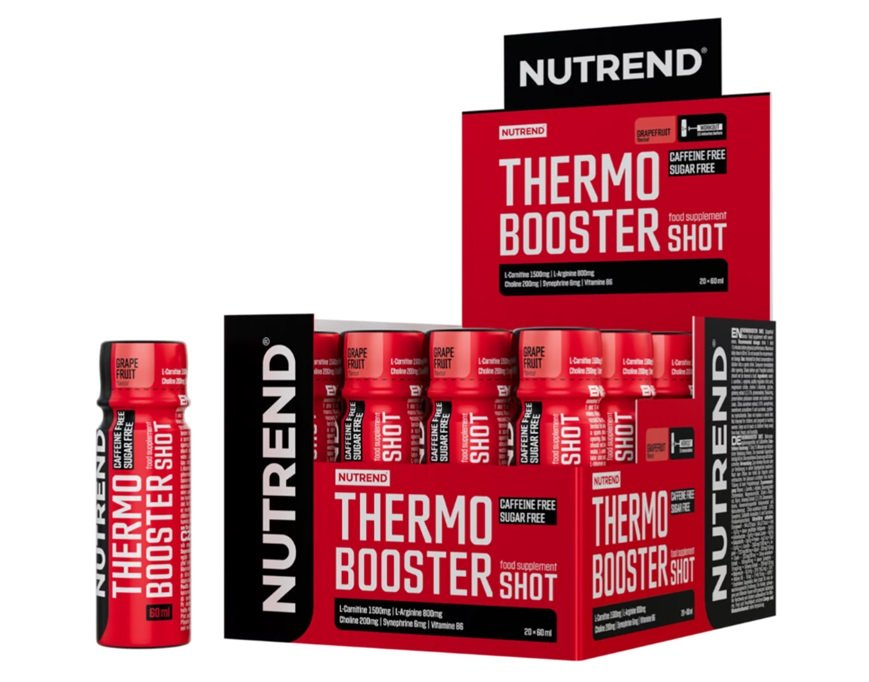 Nutrend Thermobooster Shot Grejpfrutowy Shot na Spalanie Tłuszczu i Wsparcie Metabolizmu 20 x 60ml