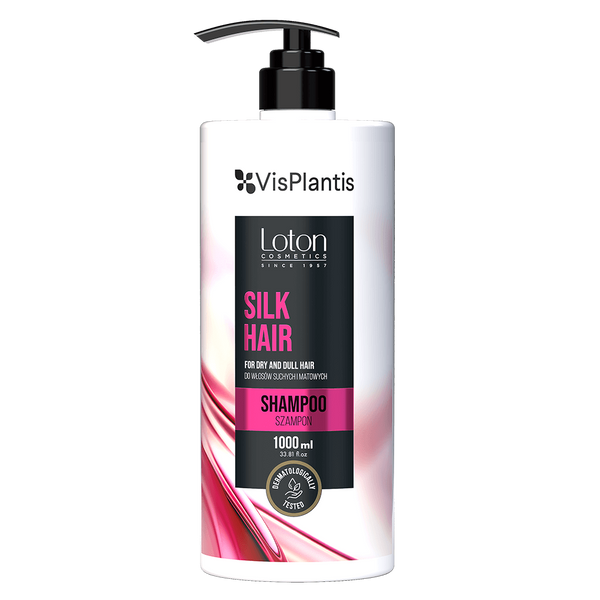 Vis Plantis Loton Silk Smoothing Shampoo for Dry and Dull Hair 1000ml Best Before 30.09.25