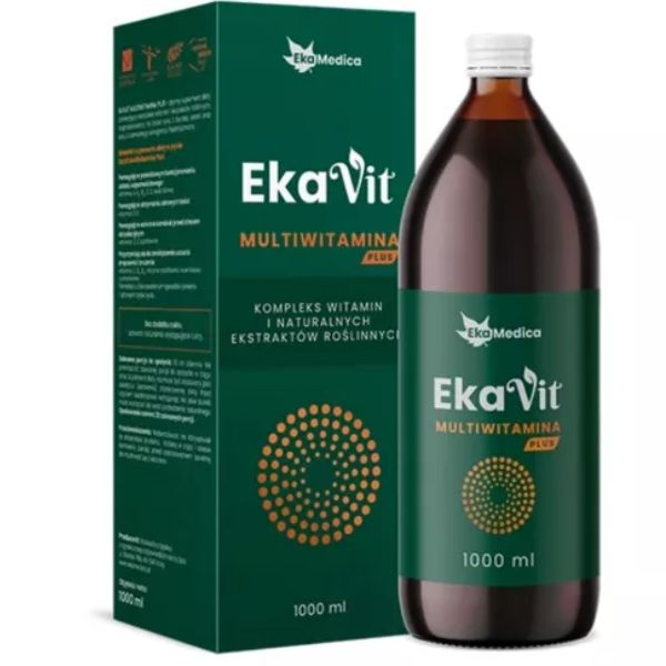 EkaMedica Ekavit Multiwitamina Płynny Kompleks Naturalnych Witamin 1000ml