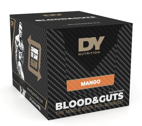 Dorian Yates Blood and Guts Pre-workout for Energy and Strength 20 Sachets