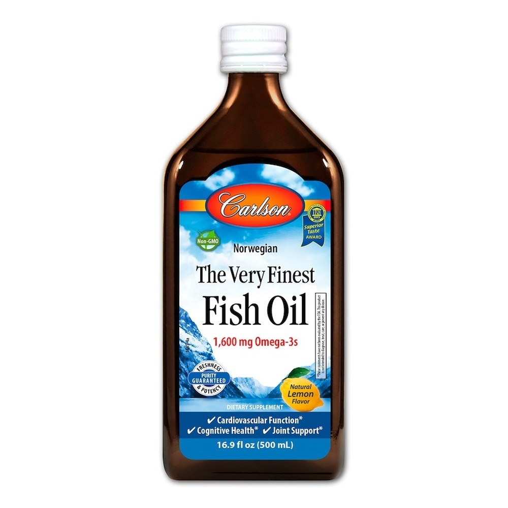 The Very Finest Fish Oil, Natural Lemon - 500 ml.