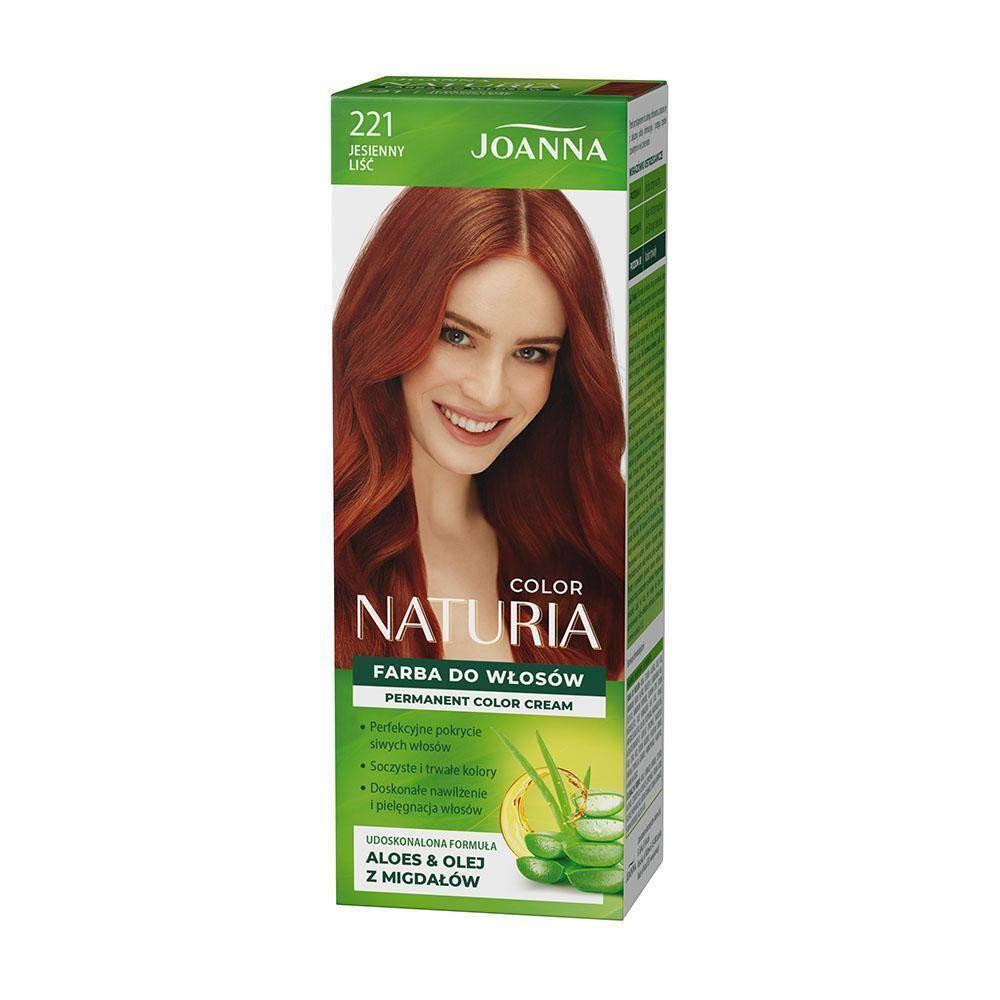 Joanna Naturia Permanent Hair Color Dye Care Shine No. 221 Autumn Leaf 100ml