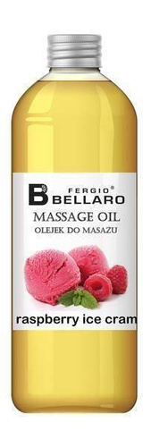 New Anna Fergio Bellaro Natural Massage Oil with Relaxing Scent of Raspberry Ice Cream 1000ml
