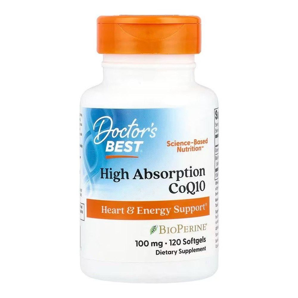Doctor's Best High Absorption CoQ10 with BioPerine, 100mg Kapsułki miękkie 120 kapsułek miękkich