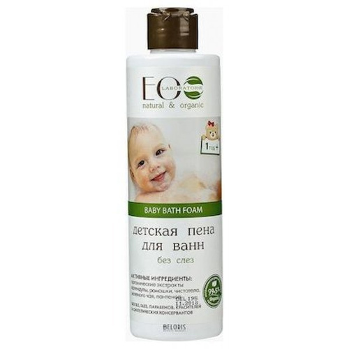 ECO LABORATORIE Bath Foam for Children, Tear Free, 250ml