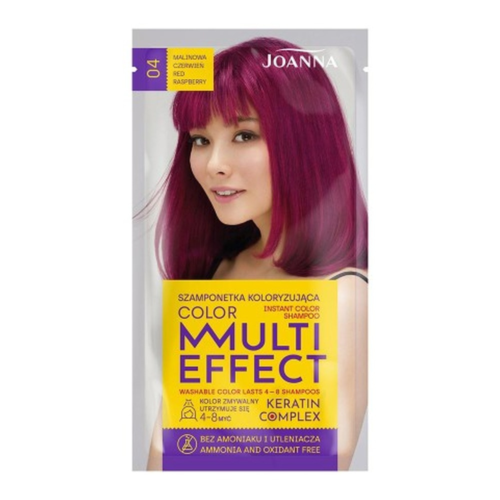 JOANNA MULTI COLOR Szamponetka /004/ koloryzująca Malinowa czerwień 1szt