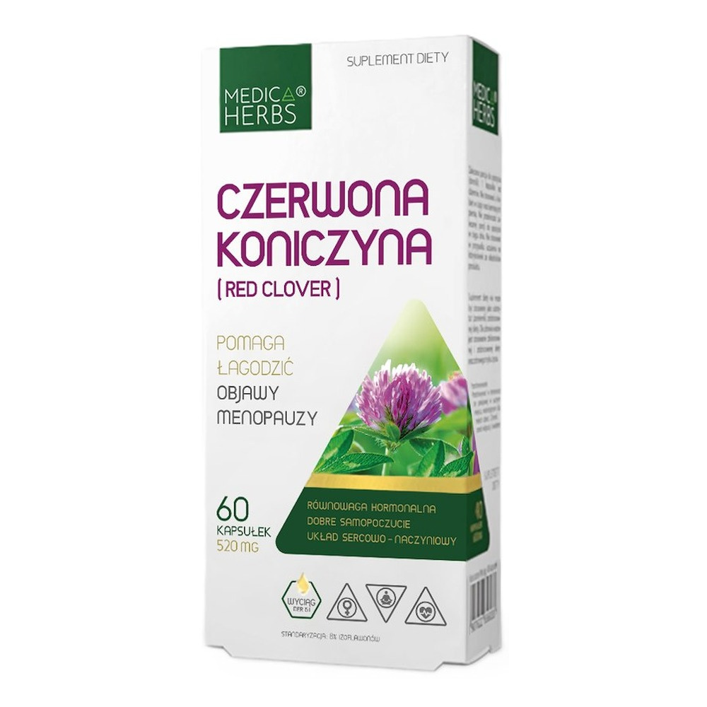 MEDICA HERBS Red Clover 520mg, 60 capsules