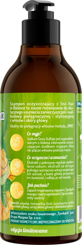 OnlyBio x Tymbark Hair in Balance Limited Edition Rypacz Shampoo Mango-Mint 400ml