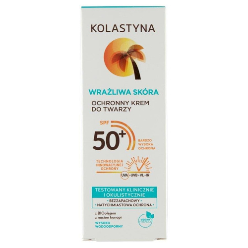 Kolastyna Protective Face Cream SPF 50 for Sensitive Skin 50ml