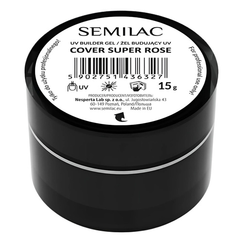 Semilac Builder Gel Cover Super Rose 15g