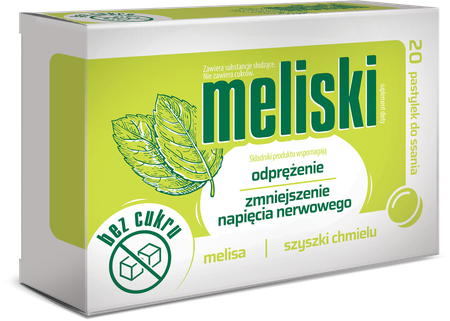 Meliski Zmniejszenie Napięcia Nerwowego 20 Pastylek