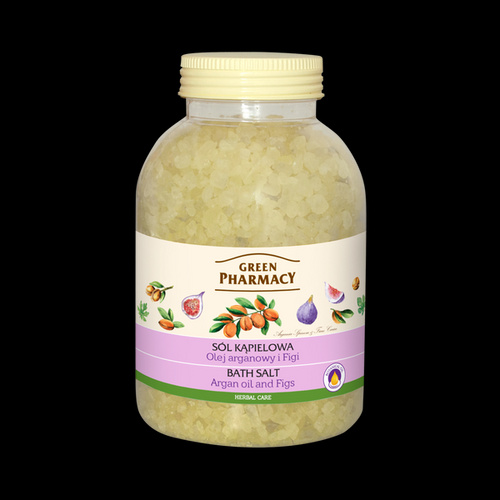 GREEN PHARMACY Sól Do Kąpieli Olejek Arganowy I Figi 1300g