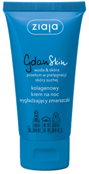 Ziaja GdanSkin Przeciwzmarszczkowy Nawilżający Kolagenowy Krem na Noc 50ml