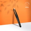 Staleks Pro Expert 11 Type 4b Eyebrow Tweezers Narrow Beveled Black