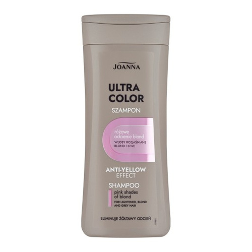Joanna Ultra Color System Szampon Różowy dla Włosów Blond Rozjaśnionych i Siwych 200ml