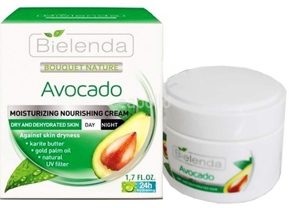 Bielenda Avocado Odżywczy Nawilżający Krem do Twarzy na Dzień i na Noc 50ml