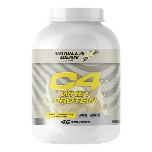 Cellucor C4 Whey Protein Powder, Vanilla Bean 1587g