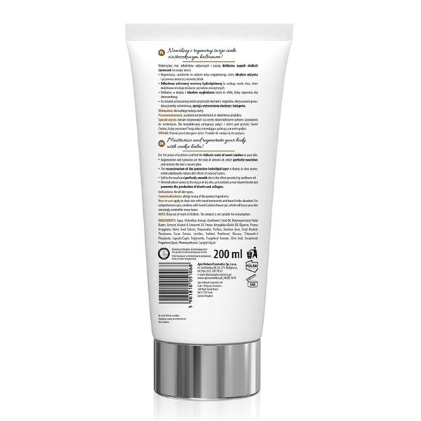 Apis Sweet Cookie Body Balm with Almond Oil Shea Butter and Almond Extract 200ml