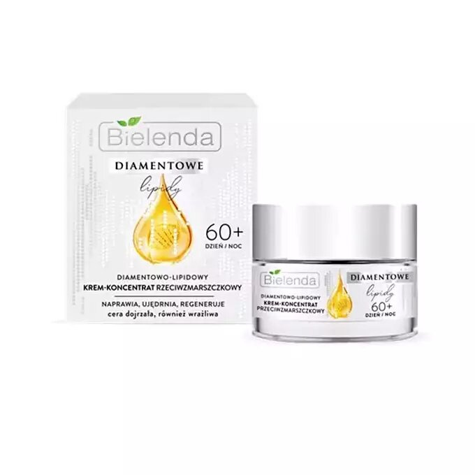 Bielenda Diamond Lipids 60+ Diamond-Lipid Anti-Wrinkle Cream-Concentrate for Mature and Sensitive Skin for Day and Night 50ml Best Before 30.06.26