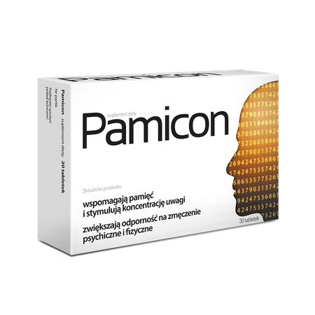 Pamicon Wspomaga Pamięć i Koncentrację 30 Tabletek