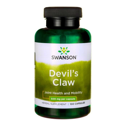Swanson Devil's Claw 500mg Czarci Pazur Wspiera Układ Kostno-Stawowy 100 Kapsułek
