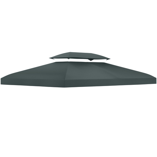 Outsunny Gazebo Roof Replacement, for 3 x 4m Frames - Grey