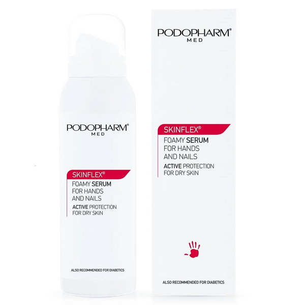 Podopharm Med Skinflex Hand and Nail Serum Foam for Dry Cracked and Dehydrated Skin 125ml