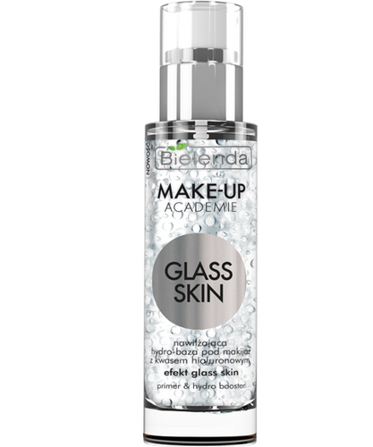 Bielenda Make Up Academie Glass Skin Nawilżająca Hydro Baza pod Makijaż z Kwasem Hialuronowym 30g