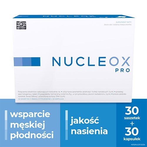 Nutro Pharma Nucleox Pro dla Mężczyzn Planujących Ojcostwo 30 Saszetek + 30 Kapsułek