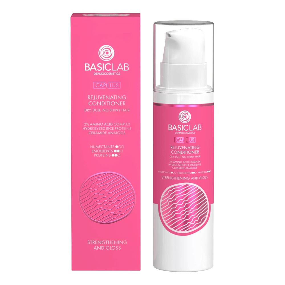 BasicLab Dermocosmetics Capillus Rejuvenating Strengthening Hair Conditioner with Shine 250ml