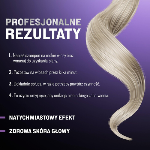 Joanna Professional Silver Boost Complex Shampoo Showing Silver Color 500g