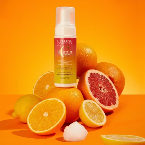 Eveline Vitamin C 3xAction Rozświetlająca Pianka do Mycia Twarzy 150ml