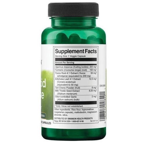 Swanson Uric Acid Cleanse Supports Uric Acid Elimination 60 Capsules