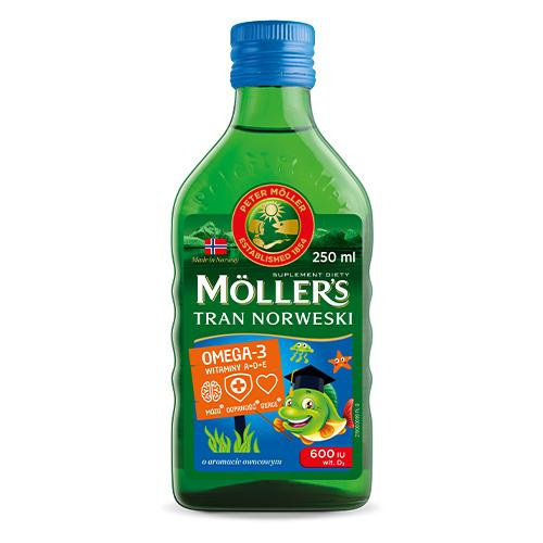 Mollers Norwegian Fish Oil with Fruit Flavor for Children over 3 Years of Age and Adults 250ml