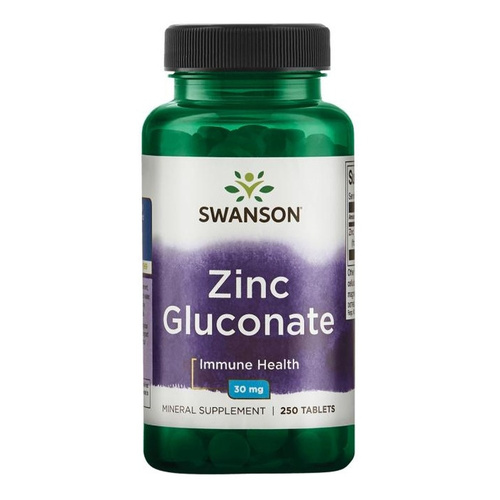 Swanson Zinc Gluconate 30mg 250 Tablets