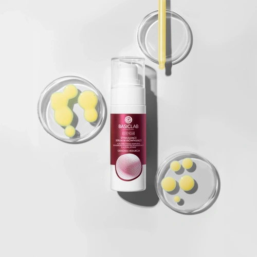 BasicLab Cosmetology Stimulating Skin-Evening Serum – Renewal & Reduction 0.5% Adapinoid 10% Collagen Polypeptide Complex 0.5% PDRN Retinal 30ml