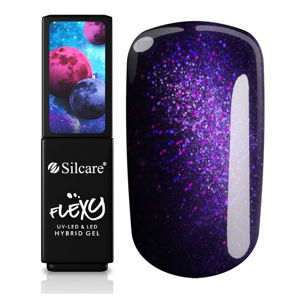 Silcare Flexy UV/LED Hybrid Nail Polish 188 Cosmic Violet 4.5g