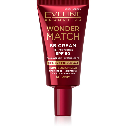 Eveline Wonder Match BB Cream krem BB wysoka ochrona SPF50 01 Ivory 30 ml