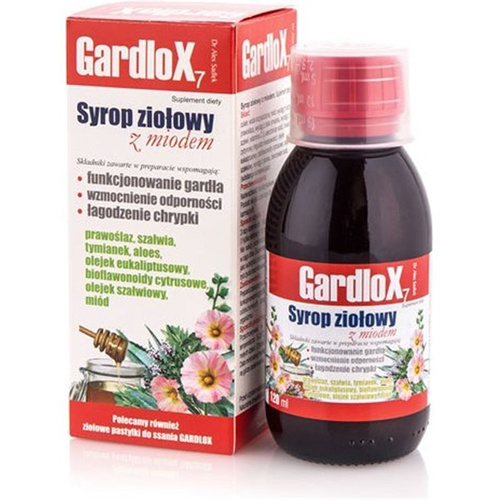 S-LAB Gardlox 7 Syrop Ziołowy z Miodem 120ml