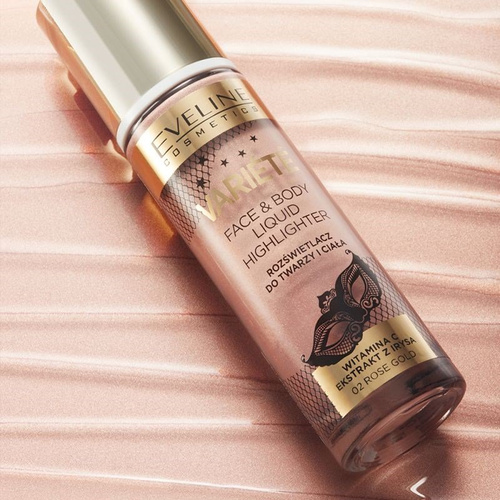 Eveline Variete Płynny Rozświetlacz do Twarzy i Ciała Nr 01 Champagne Gold 30ml