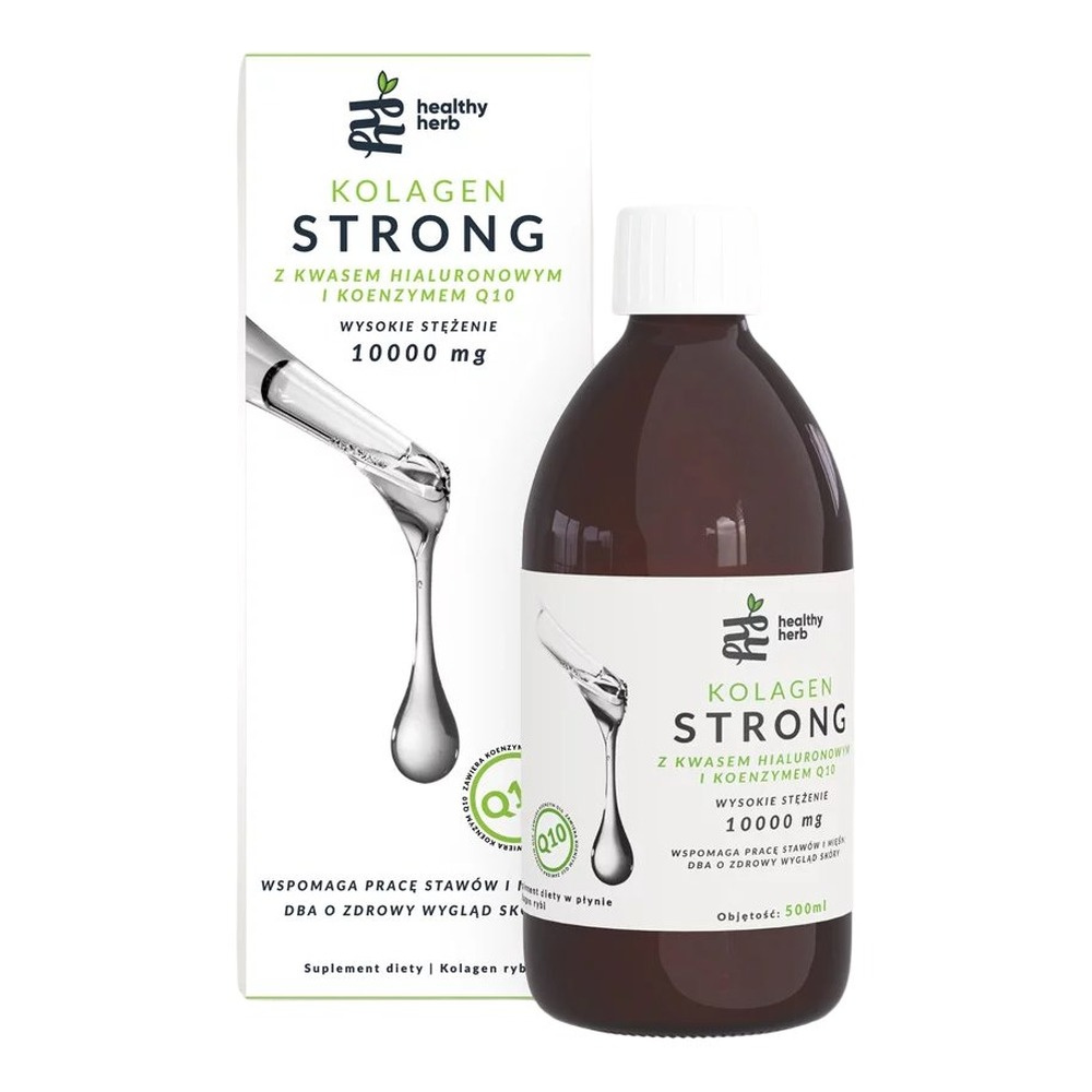 HEALTHY HERB Kolagen STRONG 10000mg Kolagen Rybi Typ I i III 500ml