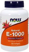 Now Foods Vitamin E-1000 Natural Mixed Tocopherols Supports Immunity 100 Softgels