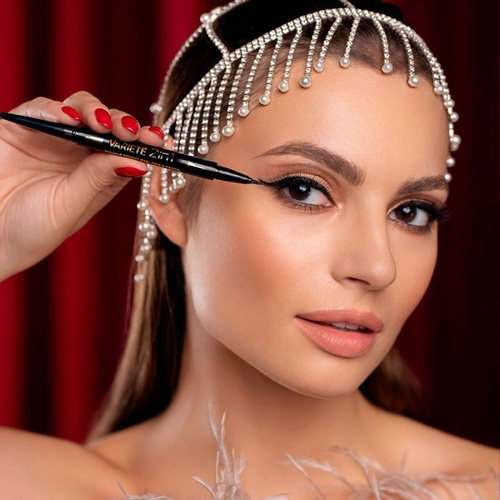 Eveline Variete Eyeliner i Kredka Podwójny Efekt 2w1 Ultra Black 1 Sztuka